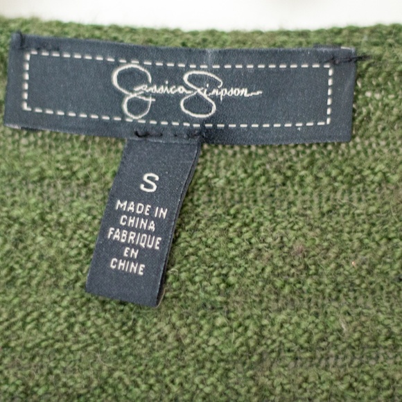 Jessica Simpson | Forest Green Knitted Crossover Top (Juniors) - Picture 3 of 5
